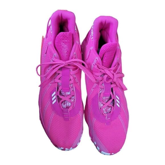 Adidas Dame 7 I Am My Own Fan Team Shock Pink Sneaker Shoe ART FY9359 SZ 17 - Picture 6 of 8